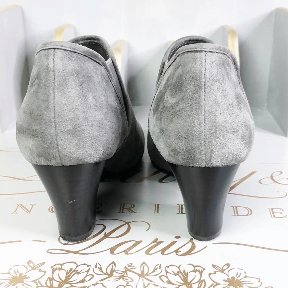 VANELI grey suede, ankle booties